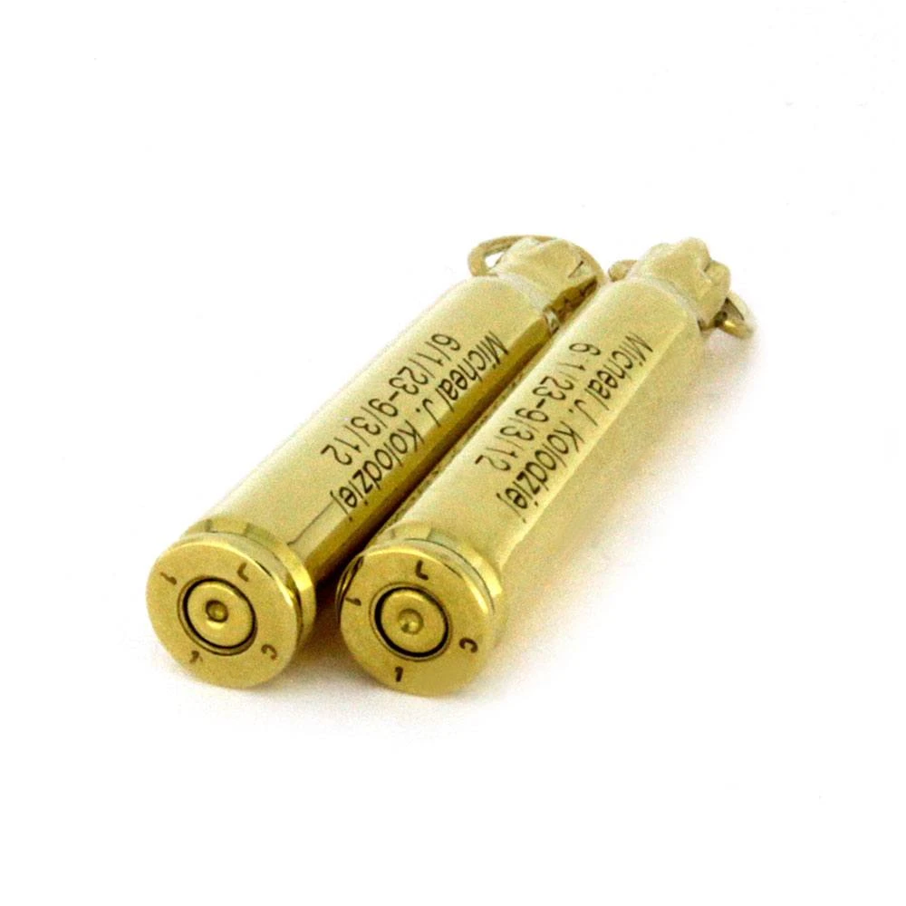 Brass Bullet Shell Pendant Necklace 5 Brass Bullet Shell Pendant Necklace - Image 3