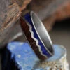 Mountain Ring With Lapis And Redwood Split By Sterling Silver -Johan Jewelry Shop 0b4a6a90be6234deff4f6535fbe65d85