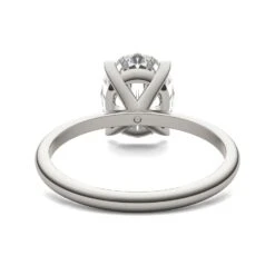 Oval Charles & Colvard Solitaire Moissanite Engagement Ring In White Gold -Johan Jewelry Shop 1041619 6a 202305191400