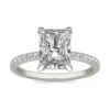 Radiant Cut Charles & Colvard Moissanite And White Gold Engagement Ring -Johan Jewelry Shop 1041625 1a 202311021300