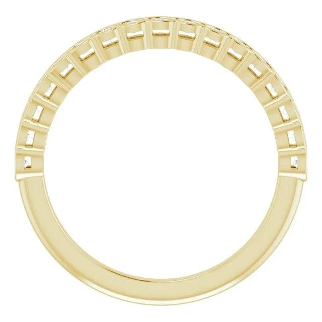 Diamond Anniversary Band With Channel Setting 4 Diamond Anniversary Band With Channel Setting - Image 2