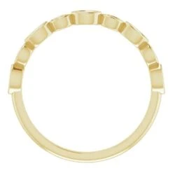 Diamond Stackable Band With Marquise & Round Cut Stones -Johan Jewelry Shop 123633 YG 2