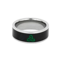 Jade Ring Engraved With Trinity Knot 8 Jade Ring Engraved With Trinity Knot -Johan Jewelry Shop 1447 3 Ex1000