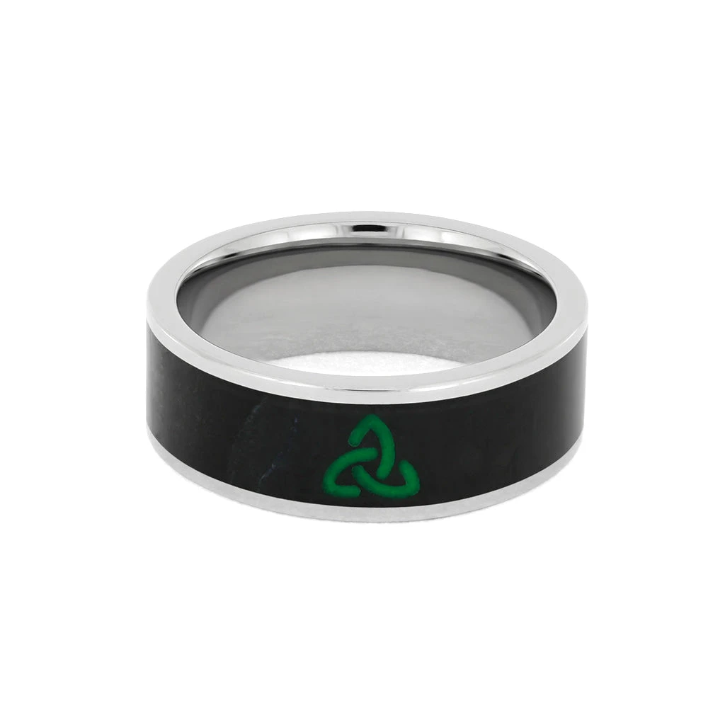 Jade Ring Engraved With Trinity Knot 5 Jade Ring Engraved With Trinity Knot - Image 4