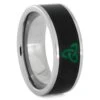 Jade Ring Engraved With Trinity Knot -Johan Jewelry Shop 1447new