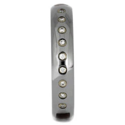 Honduran Rosewood Burl And Titanium Ring With 9 Bezel Set Diamonds 8 Honduran Rosewood Burl And Titanium Ring With 9 Bezel Set Diamonds -Johan Jewelry Shop 1529 1E