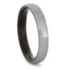 Thin Brushed Titanium Ring With Buckeye Burl Wood -Johan Jewelry Shop 15fc4aef2964d31c26566fbabda72f3f