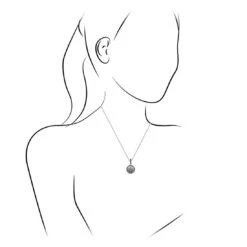 Meteorite & Black Diamond Necklace -Johan Jewelry Shop 1670