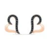 Black Diamond Heart Earrings, Rose Gold Or Silver 2 Black Diamond Heart Earrings, Rose Gold Or Silver -Johan Jewelry Shop 201256 B a5cbde13 cb4e 4f24 a8c1 fa89f3495254