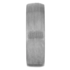 Whiskey Barrel Ring With Brushed Titanium Overlay -Johan Jewelry Shop 2013new2