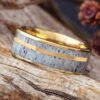 Solid Gold Deer Antler Men's Wedding Band 1 Solid Gold Deer Antler Men's Wedding Band -Johan Jewelry Shop 2026newyg
