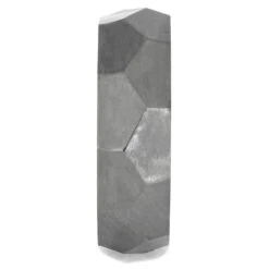 Faceted Custom Profile Titanium Wedding Band -Johan Jewelry Shop 2031 1E