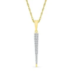 Diamond Statement Necklace, Silver Or Gold