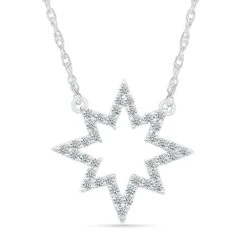 Diamond Starburst Necklace