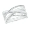 Twist Design Diamond Band, Anniversary Ring -Johan Jewelry Shop 206553