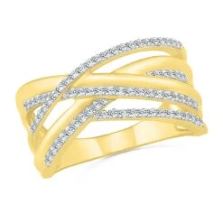 Twist Design Diamond Band, Anniversary Ring 7 Twist Design Diamond Band, Anniversary Ring -Johan Jewelry Shop 206553Y