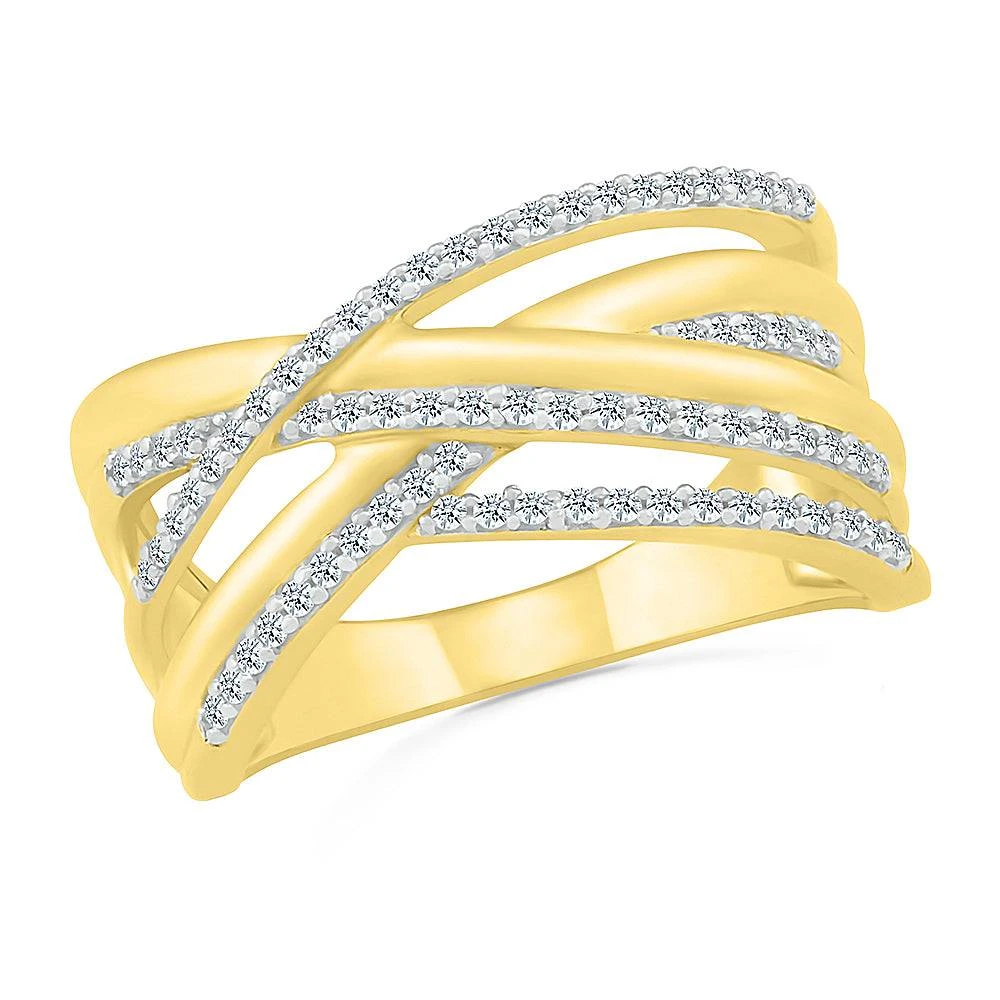 Twist Design Diamond Band, Anniversary Ring 5 Twist Design Diamond Band, Anniversary Ring - Image 3