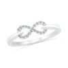 Infinity Band Or Anniversary Ring With Diamonds -Johan Jewelry Shop 206827
