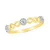 Double Infinity & Diamond Promise Ring -Johan Jewelry Shop 207300 Y