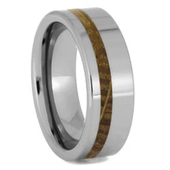 Whiskey Barrel Ring In Tungsten
