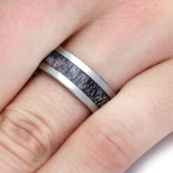 Tungsten & Deer Antler Men's Wedding Band -Johan Jewelry Shop 2193 5 1000x1000 1