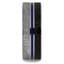 Unique, Men's Wedding Band With Whiskey Barrel Wood Inside -Johan Jewelry Shop 22082crfl