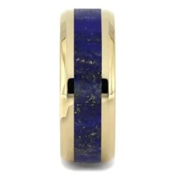 Lapis Lazuli & Solid Gold Ring With Beveled Edges -Johan Jewelry Shop 2237lapisnew2
