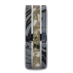 Memorial Ring With Inlays Of Mokume Gane & Ashes, Sympathy Jewelry -Johan Jewelry Shop 22852