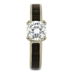Cushion Cut Moissanite Solitaire Engagement Ring With Wood Inlay -Johan Jewelry Shop 2323 1E cd04dfdf 1d01 4bab bfb5 f6ddc008710f