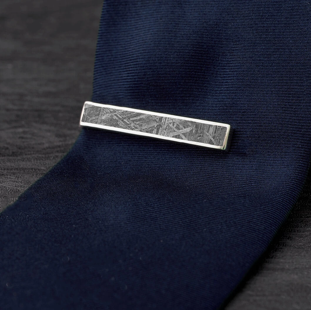 Star Struck Gift Set - Meteorite Cuff Links & Tie Clip Bundle 5 Star Struck Gift Set - Meteorite Cuff Links & Tie Clip Bundle - Image 3