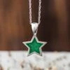 Green Star Necklace, Meteorite Pendant 2 Green Star Necklace, Meteorite Pendant -Johan Jewelry Shop 2426 Art December Cropped Green 4 8a4a0ec3 751e 4c63 814f 2b6f417ad85f