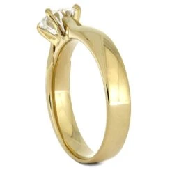 Round Cut 6.5mm Moissanite Engagement Ring With Thick Band 10 Round Cut 6.5mm Moissanite Engagement Ring With Thick Band -Johan Jewelry Shop 2519 2E