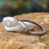 Titanium Shadow Band With 1MM Gemstone -Johan Jewelry Shop 2536croppedE