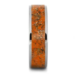 Orange Stardust™ Men's Wedding Band 12 Orange Stardust™ Men's Wedding Band -Johan Jewelry Shop 2556 YG Stardust Orange 2