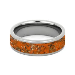 Orange Stardust™ Men's Wedding Band 14 Orange Stardust™ Men's Wedding Band -Johan Jewelry Shop 2556 YG Stardust Orange 4