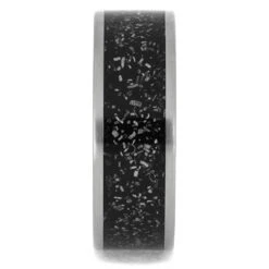 Black Stardust™ Meteorite Wedding Band 8 Black Stardust™ Meteorite Wedding Band -Johan Jewelry Shop 2685 1E