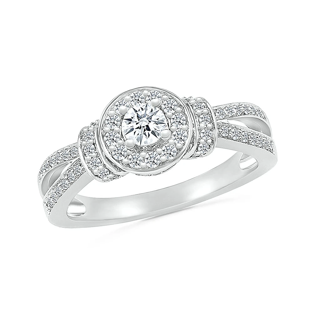 Vintage Style Round Halo Engagement Ring 5 Vintage Style Round Halo Engagement Ring - Image 3