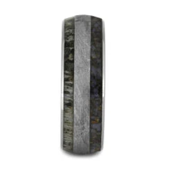 Men's Ring With Antler, Meteorite & Dinosaur Bone 12 Men's Ring With Antler, Meteorite & Dinosaur Bone -Johan Jewelry Shop 29062cr