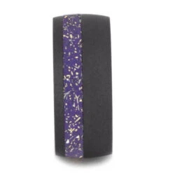 Sandblasted Titanium Wedding Band With Purple Stardust™ Pinstripe -Johan Jewelry Shop 2f963843e04a1918fbdbc89f63ab2028