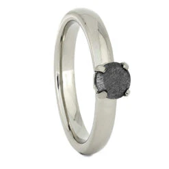 Solid White Gold Meteorite Wedding Ring Set -Johan Jewelry Shop 3223new a7cf6852 89a6 43c5 a76e c6ab4236f5a2