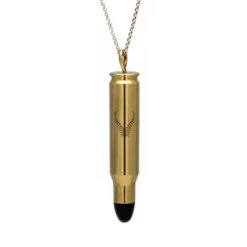 Bullet Pendant With Springbok Horn