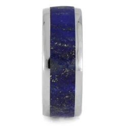 Men's Lapis Lazuli Ring In Titanium -Johan Jewelry Shop 3431Redo 2