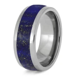Men's Lapis Lazuli Ring In Titanium -Johan Jewelry Shop 3431Redo 3