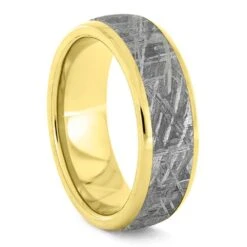 Diamond, Meteorite, And Opal Wedding Ring Set -Johan Jewelry Shop 3459 Gold Meteorite Ring 1 2000x 6f28e9ab 5bbf 47f9 a514 5609df2435df