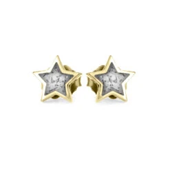 Stardust Stud Earrings In 10k Yellow Gold, Multiple Colors 29 Stardust Stud Earrings In 10k Yellow Gold, Multiple Colors -Johan Jewelry Shop 3522WH