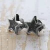 Star Shaped Solid Silver Stud Earrings -Johan Jewelry Shop 3522 SilverArtsy