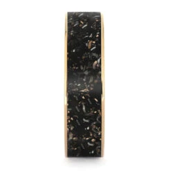Gold & Black Stardust Men's Wedding Band 8 Gold & Black Stardust Men's Wedding Band -Johan Jewelry Shop 3643new2
