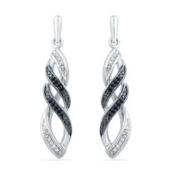 Black & White Diamond Dangle Earrings -Johan Jewelry Shop 36441373ce52c92579e1131d708195ae 39101dbe 368a 4de3 99b8 453340659301