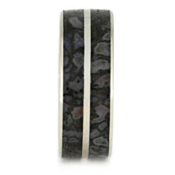 Dinosaur Bone Men's Wedding Band -Johan Jewelry Shop 3645 1E