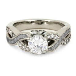 Meteorite Engagement Ring & Wedding Band Set -Johan Jewelry Shop 366ed1e2124a811a4e60a2dc585883e2 ce61356f 1a74 4a02 ae13 29959f1cea29